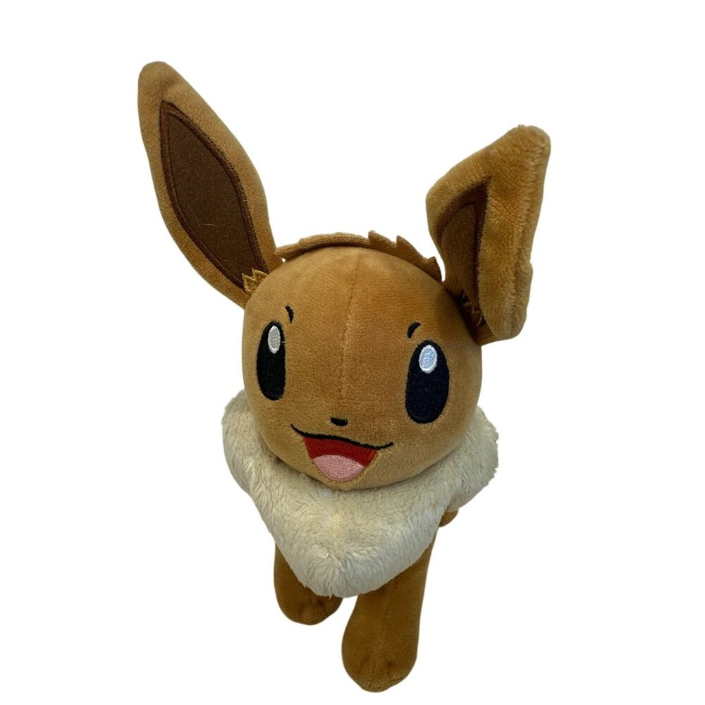 Pokemon Eevee Plush Toy 8" Collectible Soft Stuffed Animal Gift For Kids & Fans